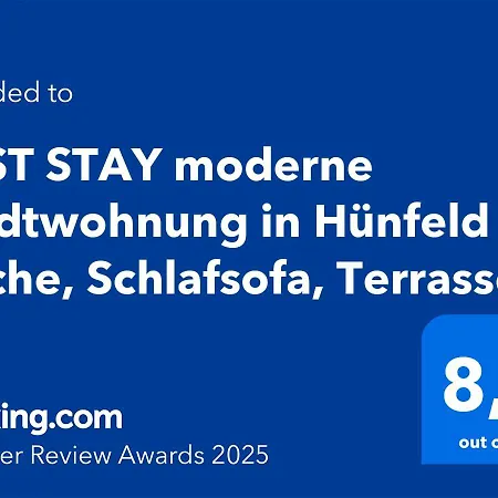 Moderne Stadtwohnungen In - Kueche, Schlafsofa, Terrasse Oder Balkon Wlan Smart Tv アパート Hünfeld